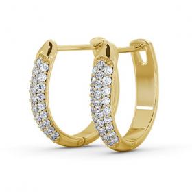 Hoop Round Diamond 0.30ct Earrings 9K Yellow Gold ERG112_YG_THUMB1 