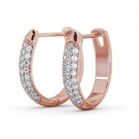 Hoop Round Diamond 0.30ct Earrings 9K Rose Gold ERG112_RG_THUMB1 