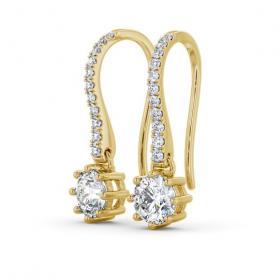 Drop Round Diamond Regal Earrings 9K Yellow Gold ERG139_YG_THUMB1 