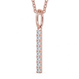 Journey Style Diamond Bar Pendant 9K Rose Gold PNT126_RG_THUMB1 