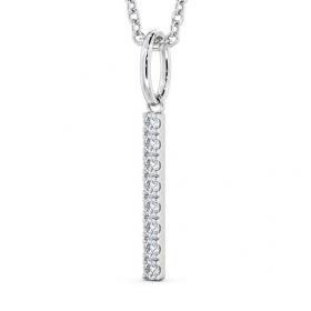 Journey Style Diamond Bar Pendant 18K White Gold PNT126_WG_THUMB1 