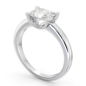 Radiant Diamond East West Design Engagement Ring 18K White Gold Solitaire ENRA8_WG_THUMB1_1.jpg 