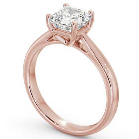 Asscher Diamond Classic 4 Prong Engagement Ring 18K Rose Gold Solitaire ENAS2_RG_THUMB1 