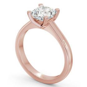 Asscher Diamond Square Prongs Engagement Ring 18K Rose Gold Solitaire ENAS3_RG_THUMB1 