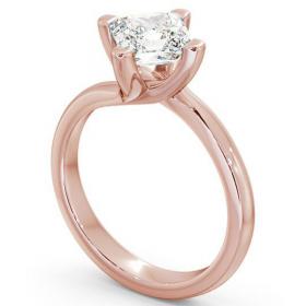 Asscher Diamond Rotated Head Engagement Ring 18K Rose Gold Solitaire ENAS6_RG_THUMB1 