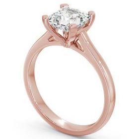 Asscher Diamond Classic Style Engagement Ring 18K Rose Gold Solitaire ENAS7_RG_THUMB1 