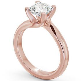 Asscher Diamond Sweeping Prongs Engagement Ring 18K Rose Gold Solitaire ENAS8_RG_THUMB1 