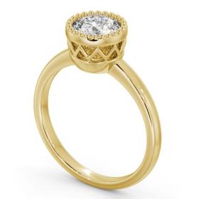 Round Diamond Intricate Design Engagement Ring 18K Yellow Gold Solitaire ENRD201_YG_THUMB1 