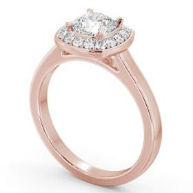 Halo Cushion Diamond Engagement Ring 18K Rose Gold ENCU40_RG_THUMB1 
