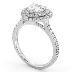 Double Halo Heart Diamond Engagement Ring Platinum ENHE17_WG_THUMB1 