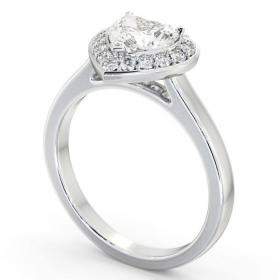 Halo Heart Diamond Engagement Ring Platinum ENHE18_WG_THUMB1 