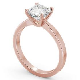Asscher Diamond Classic 4 Prong Engagement Ring 18K Rose Gold Solitaire ENAS19_RG_THUMB1 