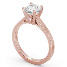 Asscher Diamond High Setting Engagement Ring 18K Rose Gold Solitaire ENAS21_RG_THUMB1 