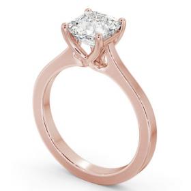 Asscher Diamond Elevated Setting Engagement Ring 18K Rose Gold Solitaire ENAS28_RG_THUMB1 