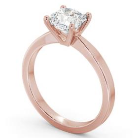 Cushion Diamond Classic 4 Prong Engagement Ring 18K Rose Gold Solitaire ENCU21_RG_THUMB1 