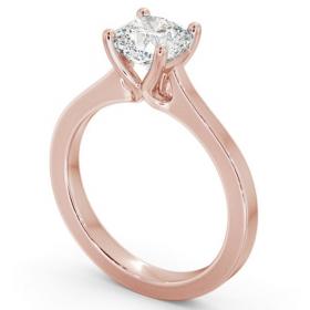 Cushion Diamond Elevated Setting Engagement Ring 18K Rose Gold Solitaire ENCU30_RG_THUMB1 