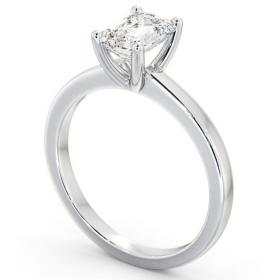 Emerald Diamond Classic 4 Prong Engagement Ring 18K White Gold Solitaire ENEM29_WG_THUMB1 