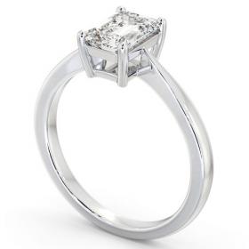 Emerald Diamond Box Style Setting Engagement Ring 18K White Gold Solitaire ENEM34_WG_THUMB1 