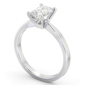 Radiant Diamond Classic 4 Prong Engagement Ring 18K White Gold Solitaire ENRA19_WG_THUMB1 
