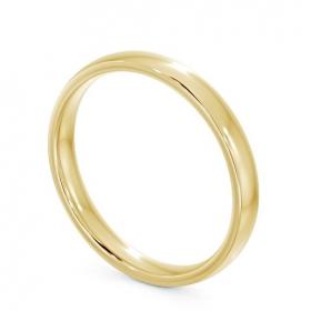 Ladies Plain Flat Side Court Wedding Ring 18K Yellow Gold WBF33_YG_THUMB1 