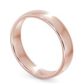 Mens Plain Double Comfort Wedding Ring 18K Rose Gold WBM46_RG_THUMB1 