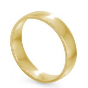 Mens Plain Flat Side Court Wedding Ring 18K Yellow Gold WBM47_YG_THUMB1 