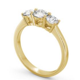 Three Stone Round Diamond Trilogy Ring 18K Yellow Gold TH5_YG_THUMB1 