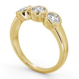 Three Stone Round Diamond Bezel Set Ring 9K Yellow Gold TH18_YG_THUMB1 