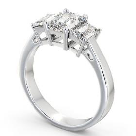 Three Stone Emerald Diamond Trilogy Ring 9K White Gold TH16_WG_THUMB1 