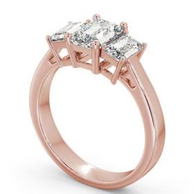 Three Stone Emerald Diamond Trilogy Ring 9K Rose Gold TH16_RG_THUMB1 