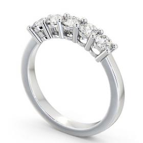Five Stone Round Diamond Prong Set Ring Platinum FV1_WG_THUMB1 