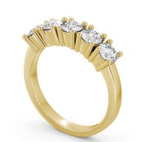 Five Stone Round Diamond Prong Set Ring 18K Yellow Gold FV5_YG_THUMB1 