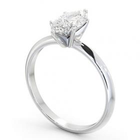 Marquise Diamond Knife Edge Band Engagement Ring 18K White Gold Solitaire ENMA30_WG_THUMB1 