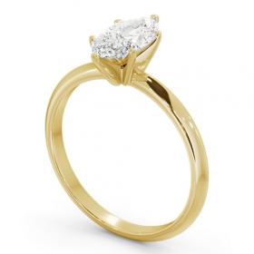 Marquise Diamond Knife Edge Band Engagement Ring 18K Yellow Gold Solitaire ENMA30_YG_THUMB1 