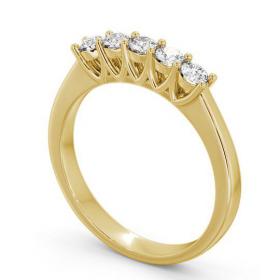 Five Stone Round Diamond Elegant Style Ring 18K Yellow Gold FV15_YG_THUMB1 