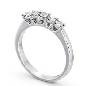 Five Stone Round Diamond Elegant Style Ring Platinum FV15_WG_THUMB1 