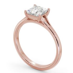 Princess Diamond Floating Head Design Engagement Ring 18K Rose Gold Solitaire ENPR80_RG_THUMB1 