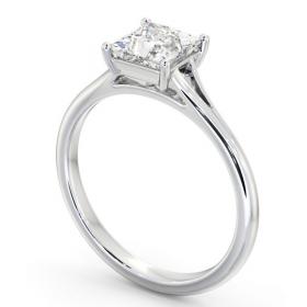 Princess Diamond Floating Head Design Engagement Ring Platinum Solitaire ENPR80_WG_THUMB1 