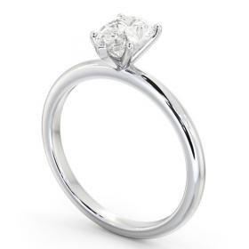 Pear Diamond Sleek 5 Prong Engagement Ring 18K White Gold Solitaire ENPE31_WG_THUMB1 