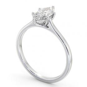 Marquise Diamond Classic 6 Prong Engagement Ring 18K White Gold Solitaire ENMA32_WG_THUMB1 