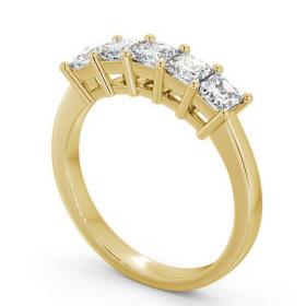 Five Stone Princess Diamond Classic Ring 18K Yellow Gold FV2_YG_THUMB1 