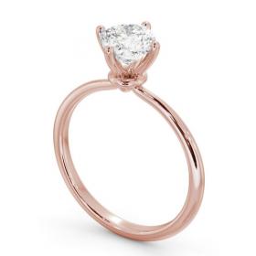 Cushion Diamond Dainty 4 Prong Engagement Ring 18K Rose Gold Solitaire ENCU46_RG_THUMB1 