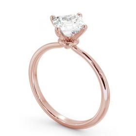 Asscher Diamond Dainty 4 Prong Engagement Ring 18K Rose Gold Solitaire ENAS44_RG_THUMB1 