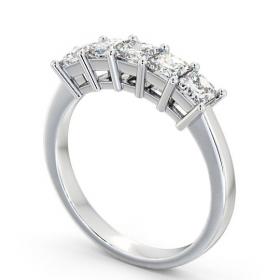 Five Stone Princess Diamond Classic Ring Platinum FV2_WG_THUMB1 
