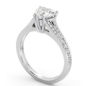 Heart Diamond Split Channel Engagement Ring Platinum Solitaire with Channel Set Side Stones ENHE17S_WG_THUMB1 