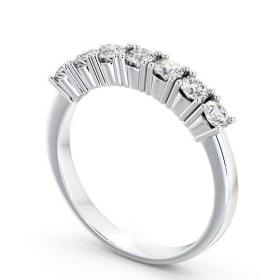 Seven Stone Round Diamond Prong Set Ring 18K White Gold SE9_WG_THUMB1 