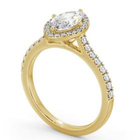 Halo Marquise Diamond Classic Engagement Ring 18K Yellow Gold ENMA33_YG_THUMB1 
