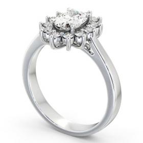 Cluster Oval Diamond Halo Style Ring 18K White Gold CL1_WG_THUMB1 