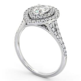 Double Halo Pear Diamond Engagement Ring 18K White Gold ENPE36_WG_THUMB1 