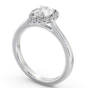 Halo Pear Diamond Engagement Ring Platinum ENPE38_WG_THUMB1 